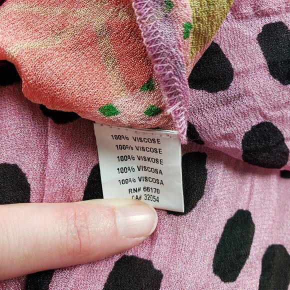 Blank London Miranda Peasant Blouse Womens Large Pink Anthropologie Boho Top - Picture 15 of 16